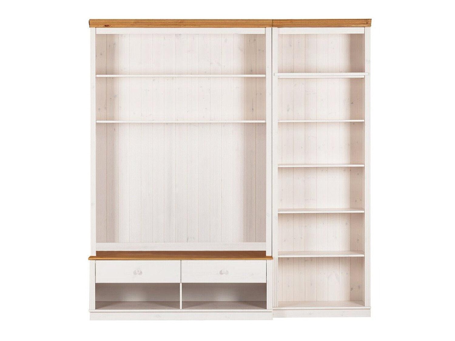 Set za dnevni boravak Saltoro 106 (Bijela + Hrast u boji meda)