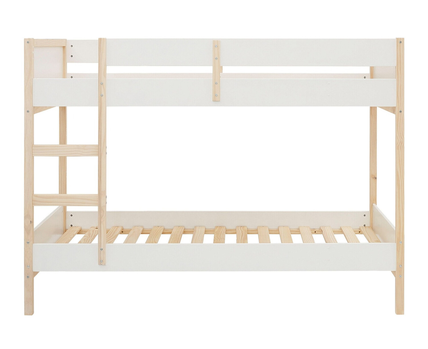 Krevet na kat Fenmele 100 (Bijela + Svijetlo drvo)