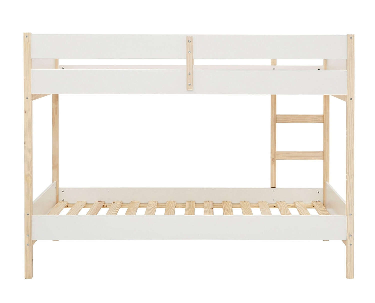 Krevet na kat Fenmele 100 (Bijela + Svijetlo drvo)