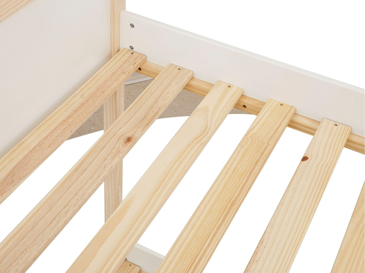 Krevet na kat Fenmele 100 (Bijela + Svijetlo drvo)