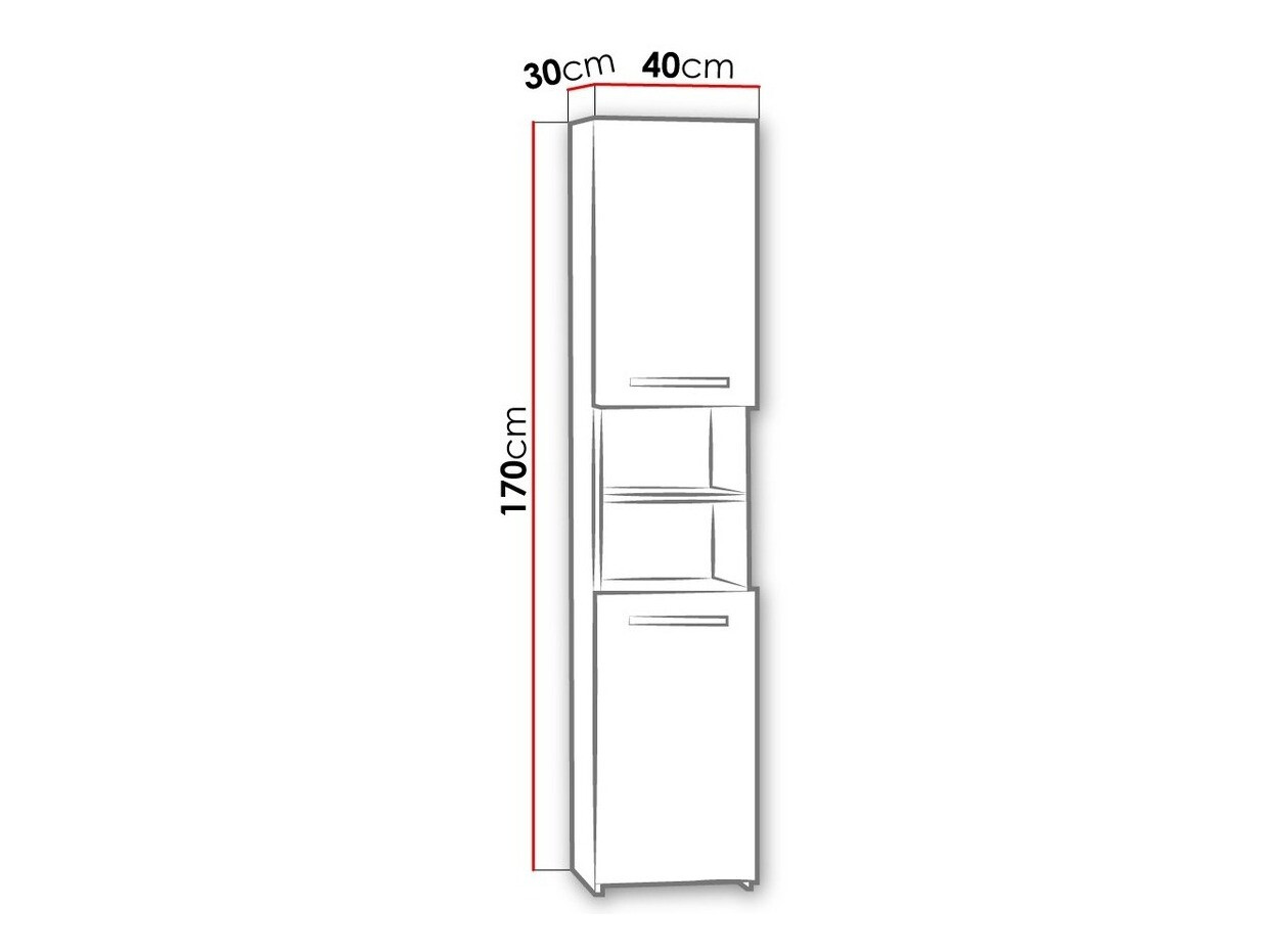 Samostojeći kupaonski ormarić Comfivo 187
