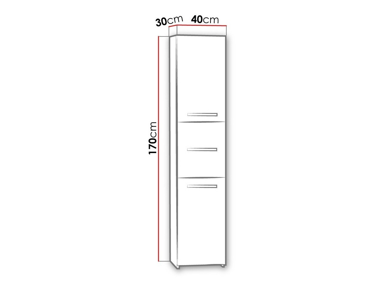 Samostojeći kupaonski ormarić Comfivo Piscator II