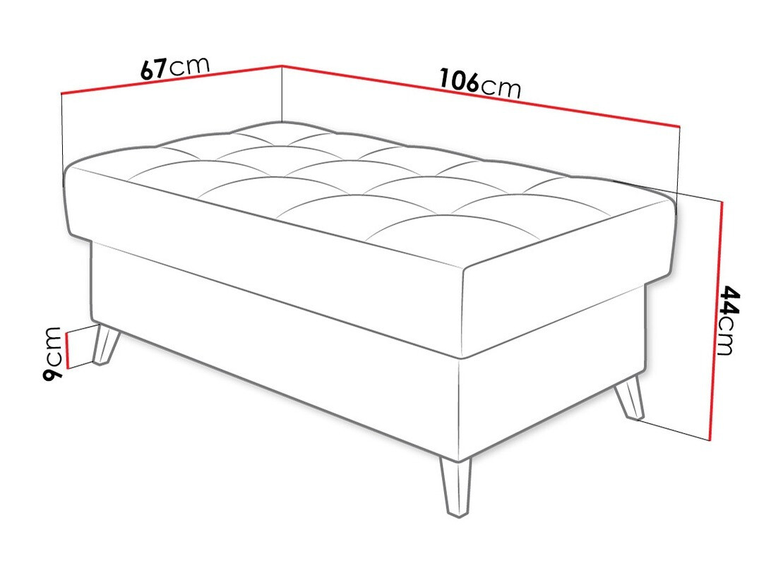 Tapecirana klupa Comfivo Agnus (Magic Velvet 2227)