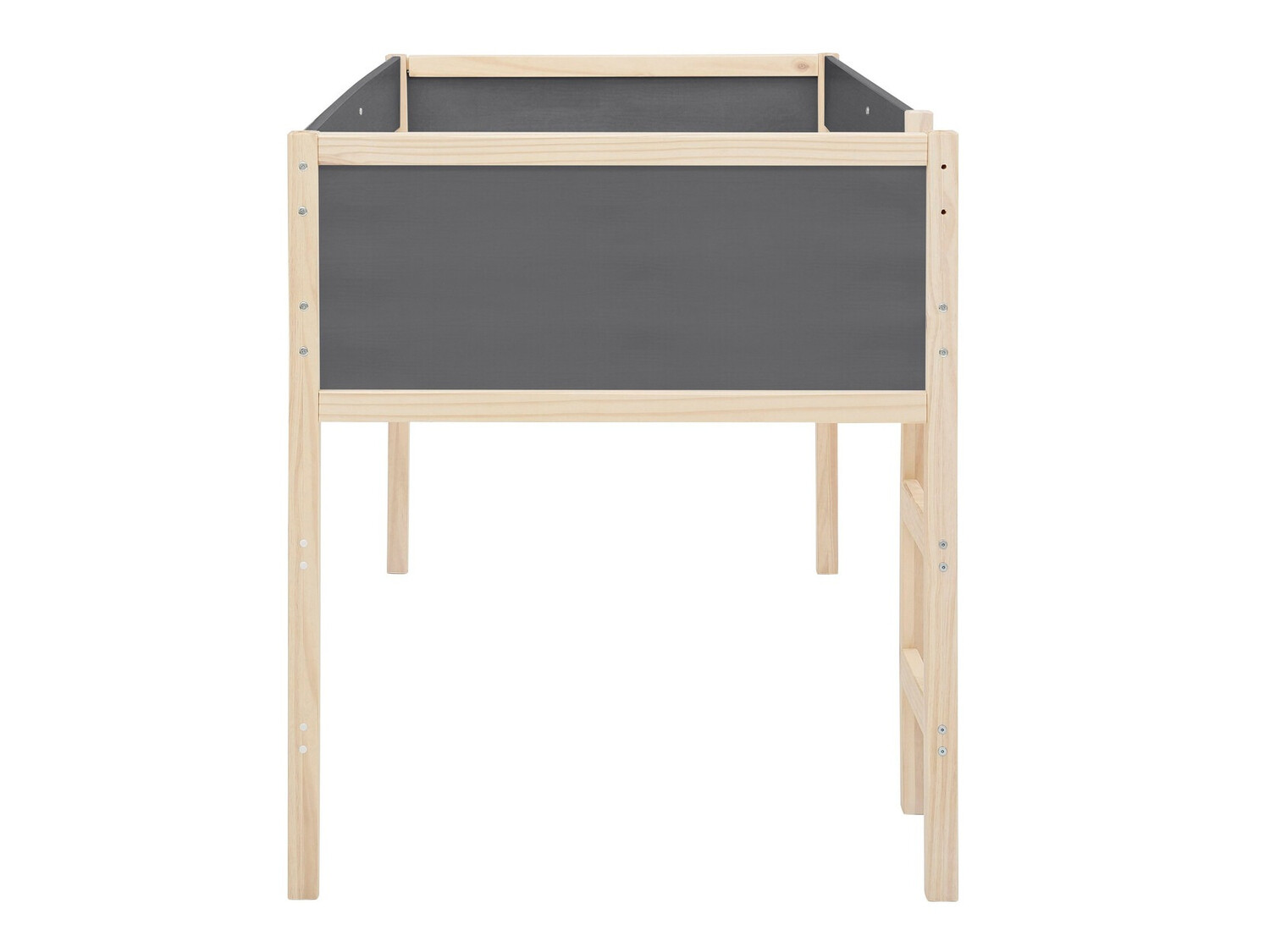 Krevet na platformi Fenmele 103 (Siva + Svijetlo drvo)