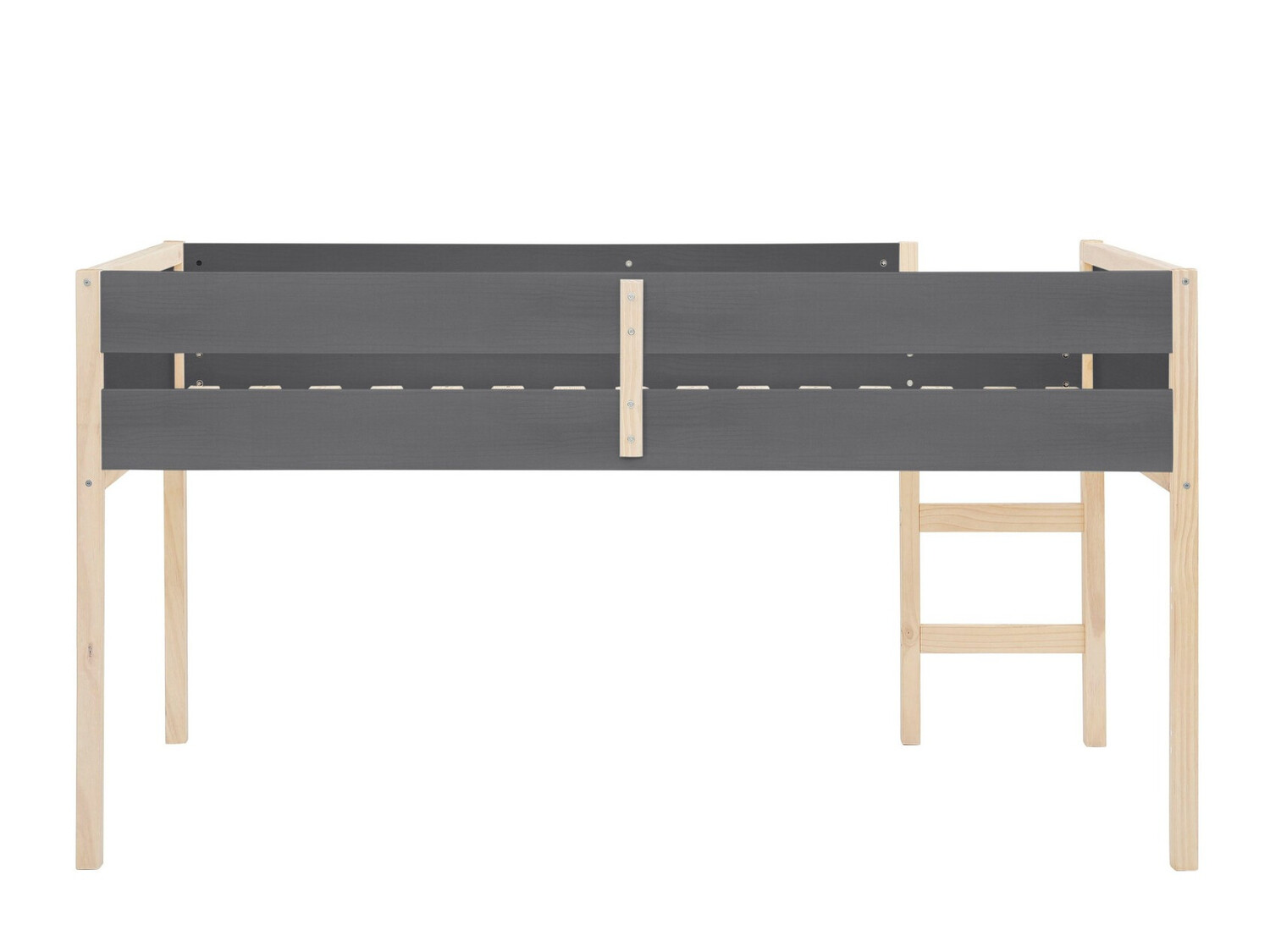 Krevet na platformi Fenmele 103 (Siva + Svijetlo drvo)