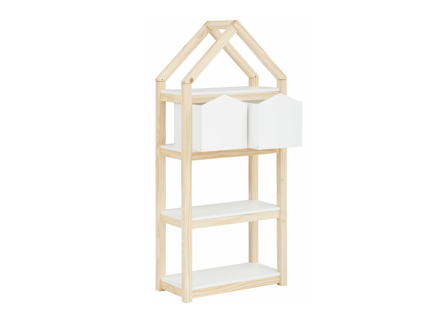 Polica Fenmele 106 (Bijela + Svijetlo drvo)