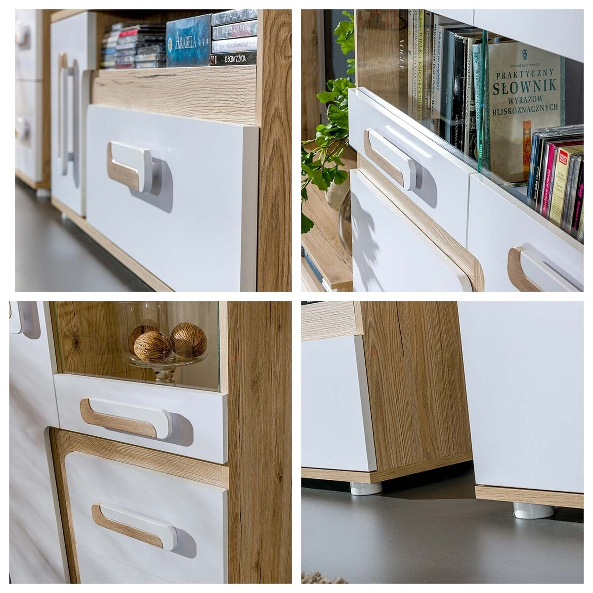 Ormar Levtala 101 (Antracit + Bijela + Ružičasta)