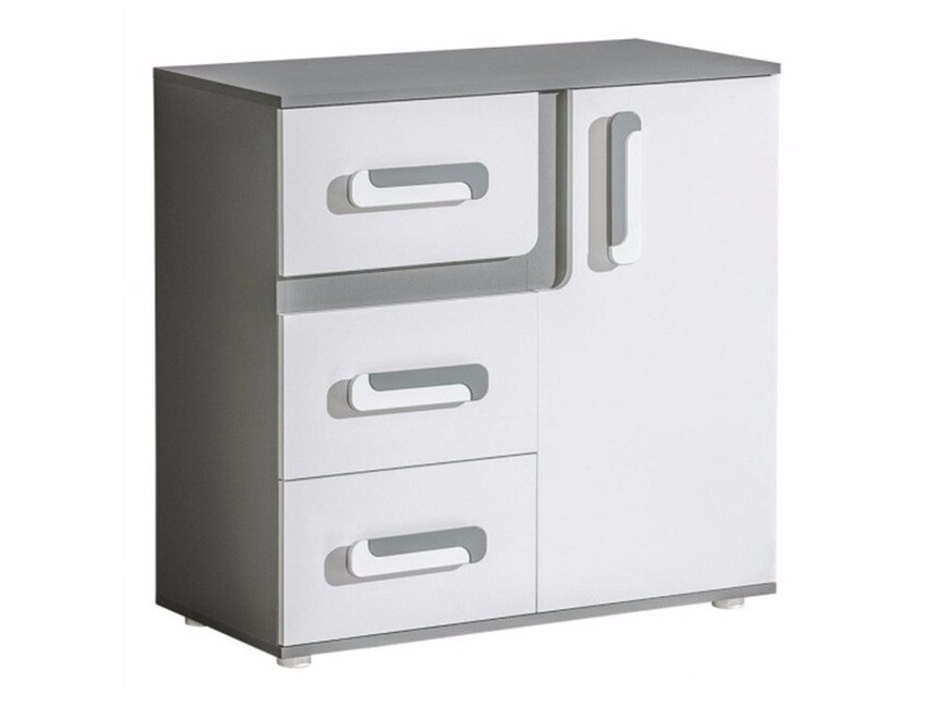 Komoda Levtala 108 (Antracit + Bijela)