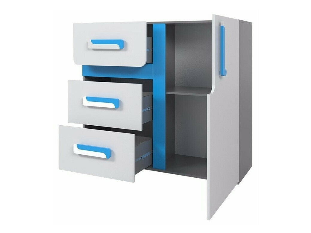 Komoda Levtala 108 (Antracit + Bijela)