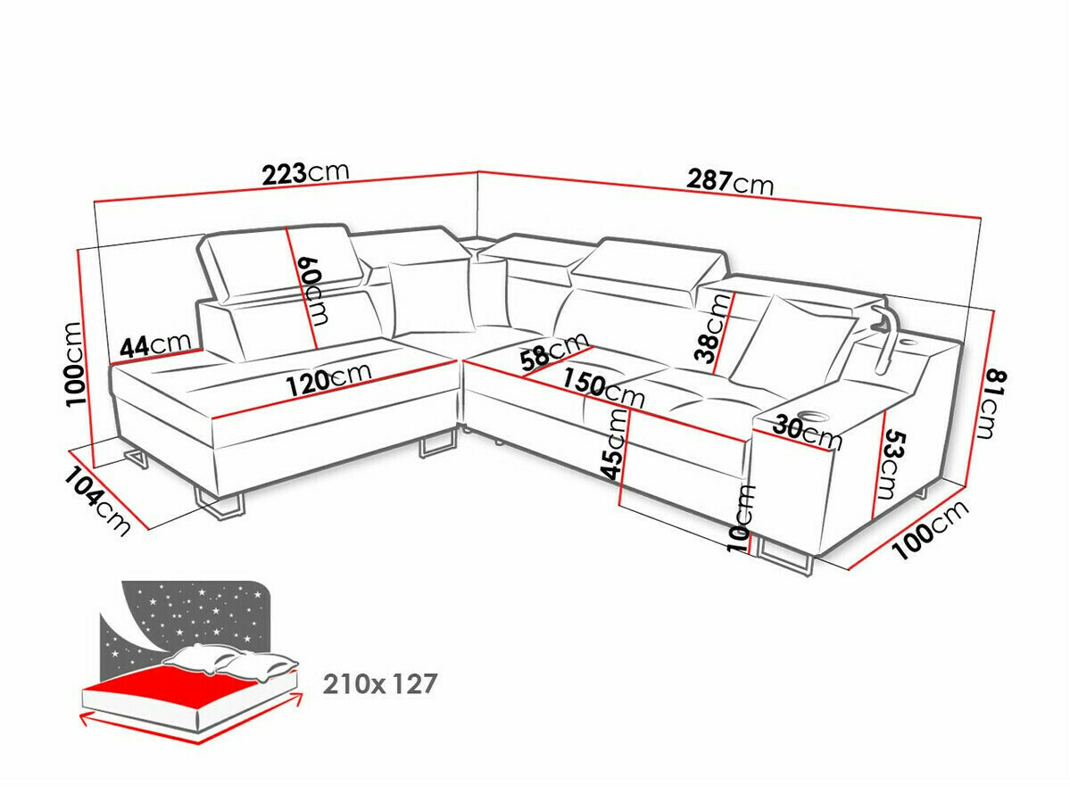Kutna garnitura Sarasota 138 (Uttario Velvet 2980 + Uttario Velvet 2973)