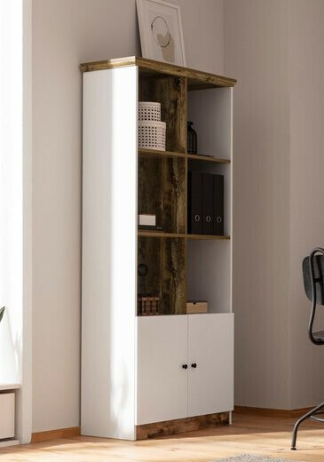 Polica Felmave 101 (Bijela + Hrast)