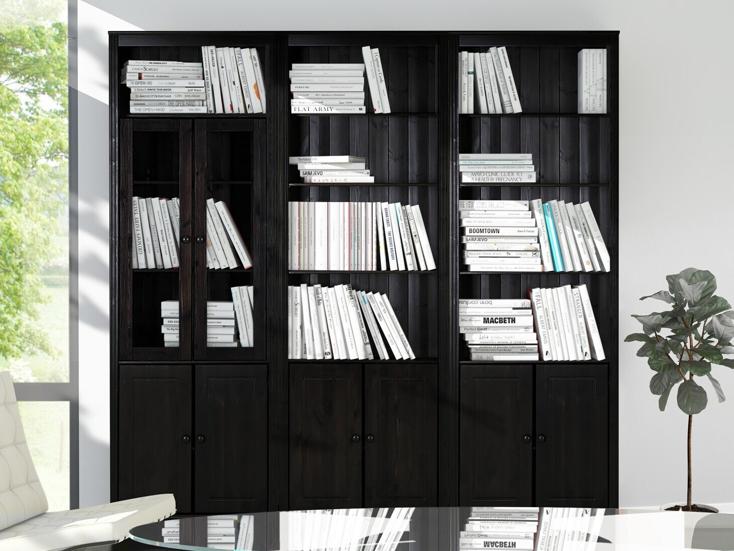 Set polica Saltoro 111 (Tamno smeđa)