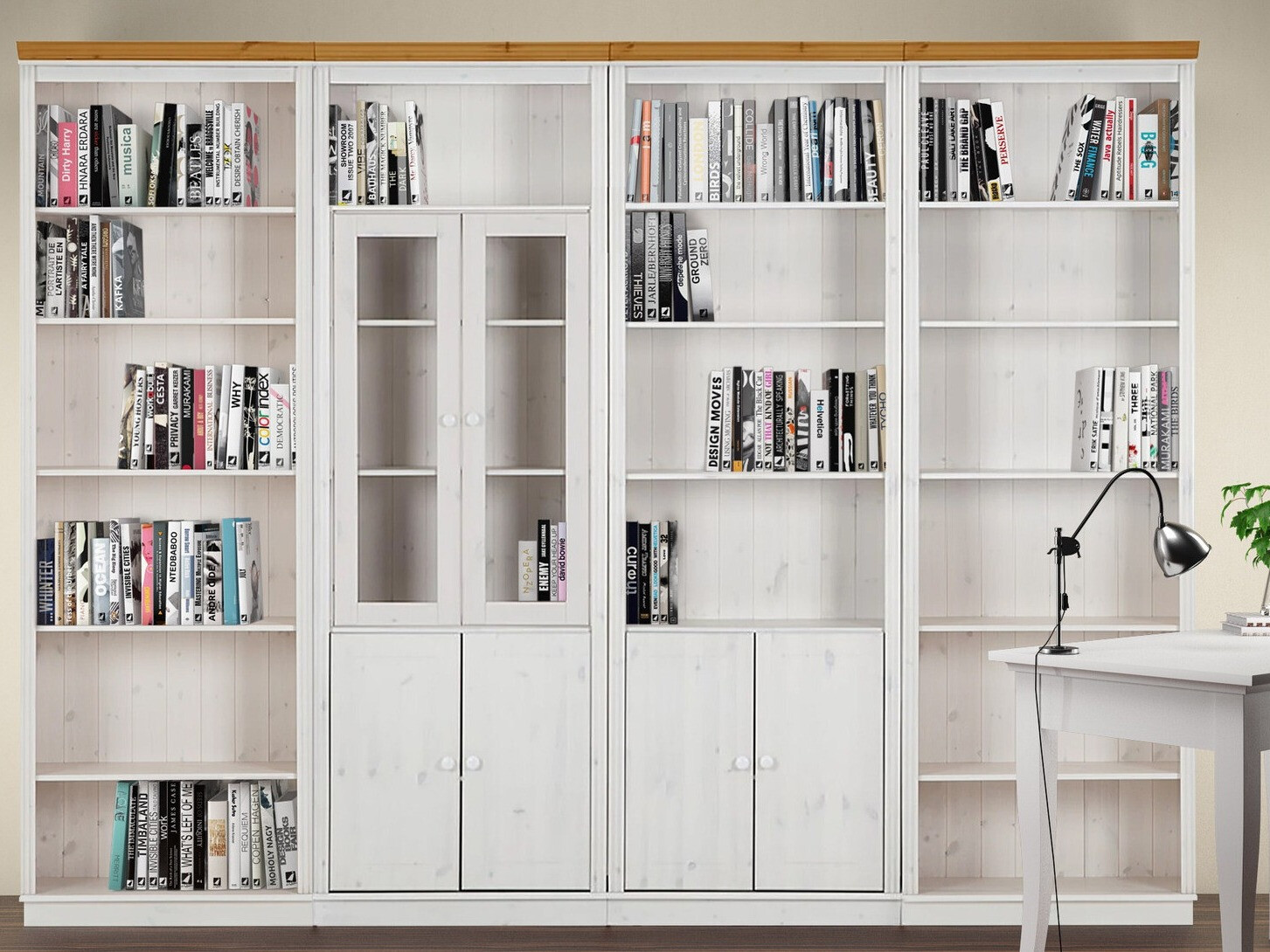 Set polica Saltoro 112 (Bijela + Hrast u boji meda)