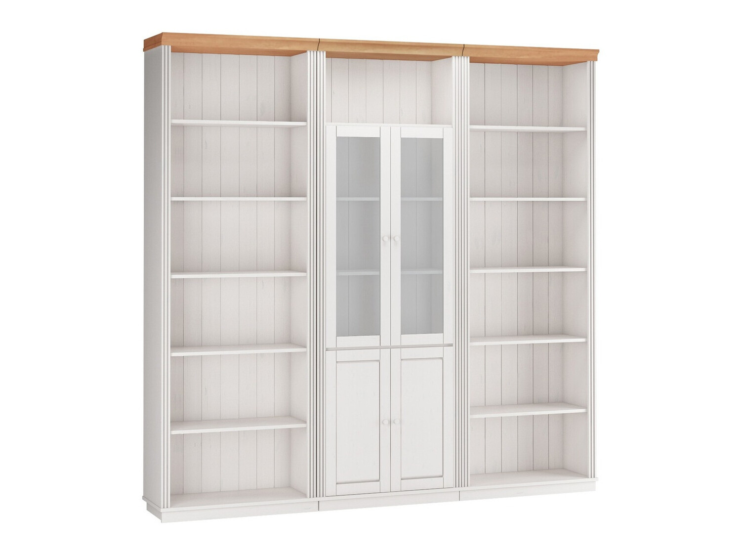 Set polica Saltoro 113 (Bijela + Medeni hrast)