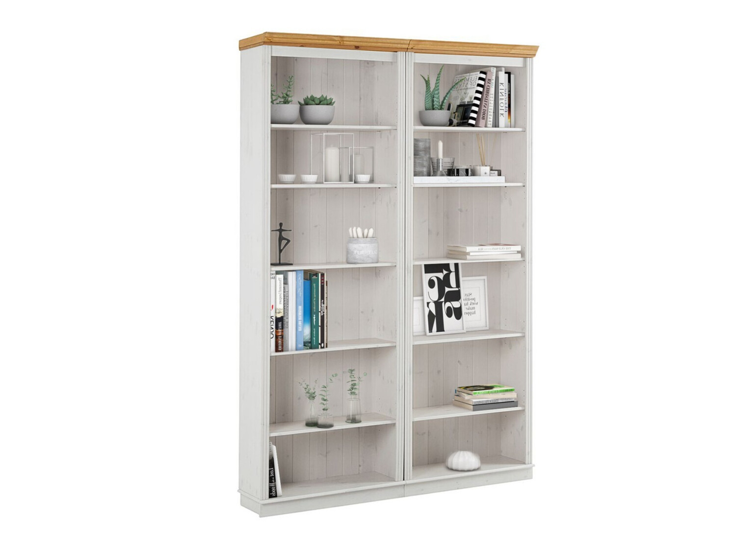 Set polica Saltoro 116 (Bijela + Hrast u boji meda)