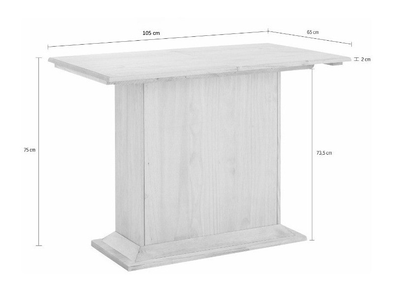 Stol Cirfeli 102 (Bijela + Bor)
