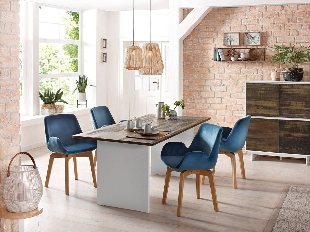 Stol Denton 215 (Smeđa + Bijela)