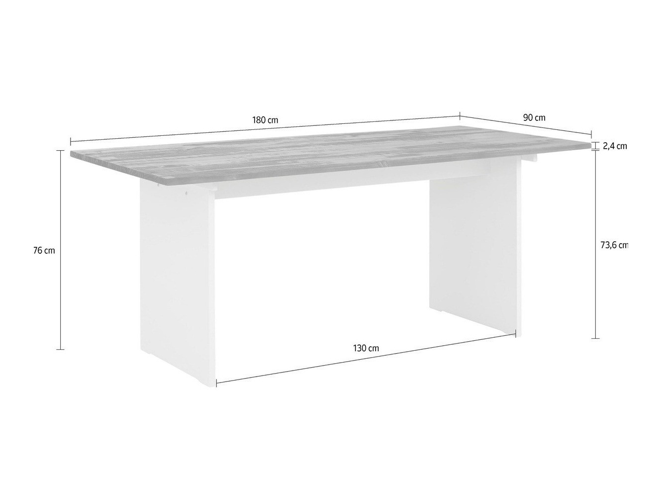 Stol Denton 215 (Smeđa + Bijela)