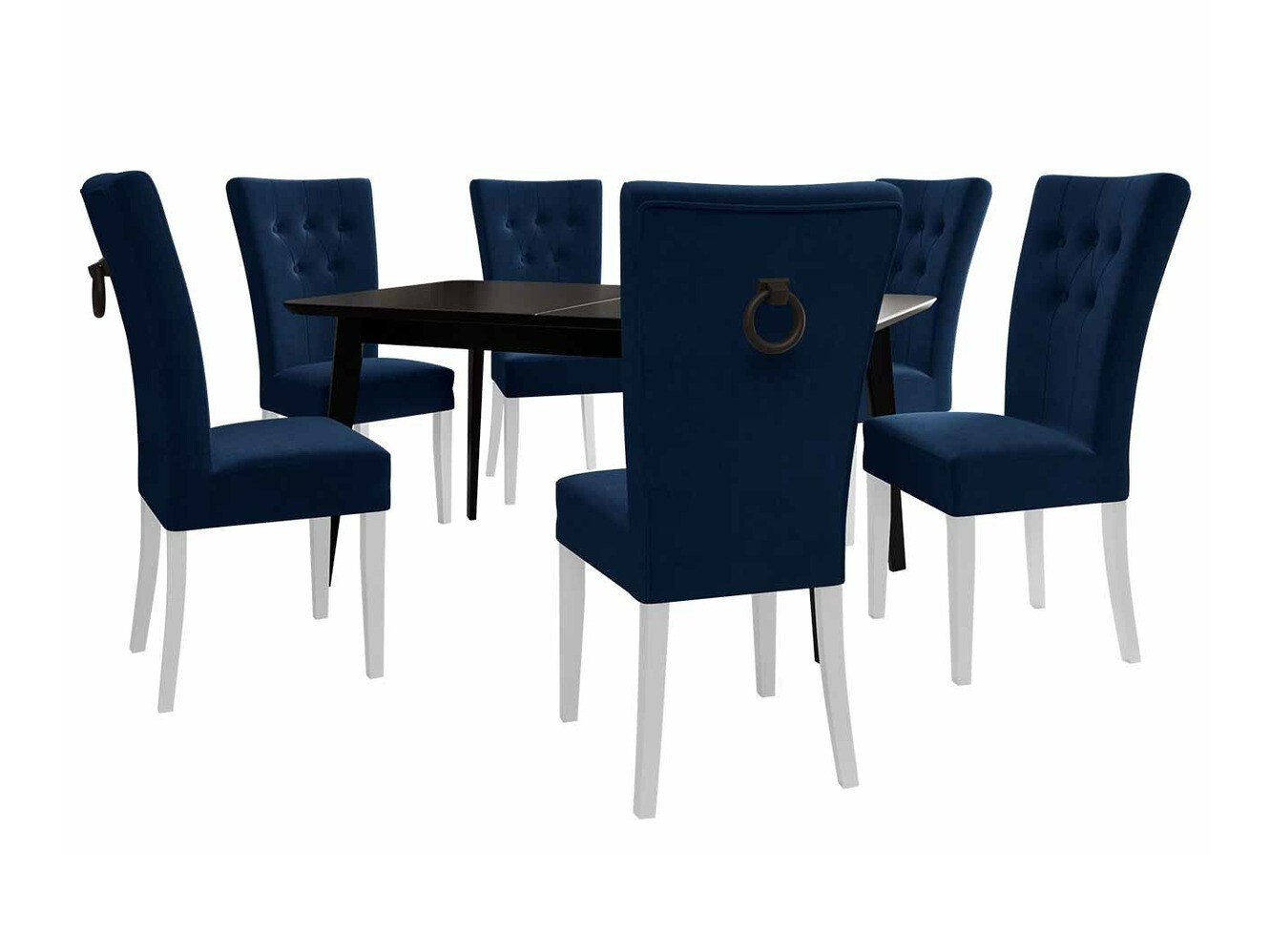 Blagovaonski set Racine 144 (Bijela + Magic Velvet 2216)