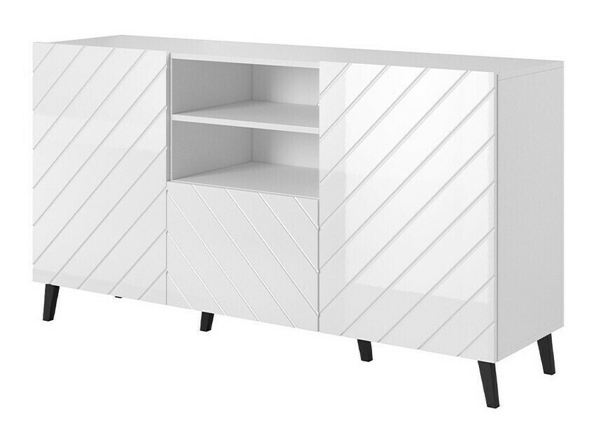Komoda Charlotte 143 (Bijela + Sjajno bijela)