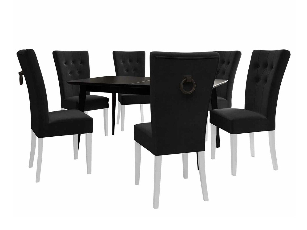 Blagovaonski set Racine 144 (Bijela + Magic Velvet 2219)