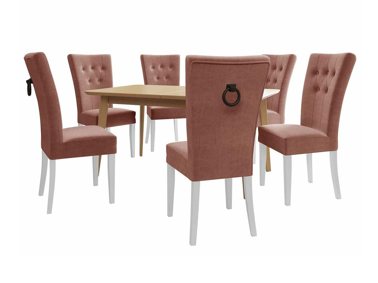 Blagovaonski set Racine 144 (Bijela + Magic Velvet 2258)