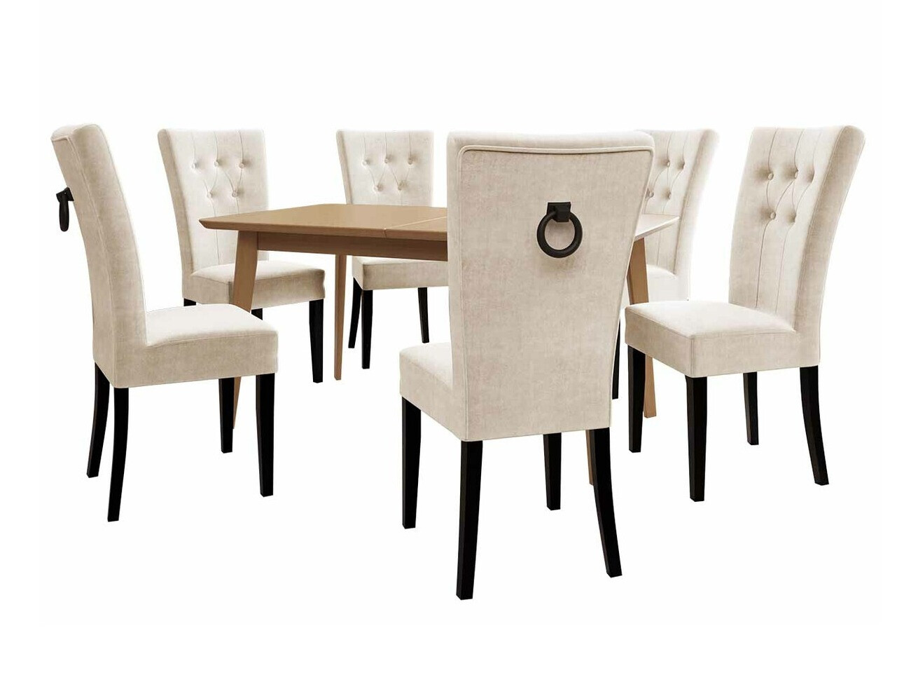 Blagovaonski set Racine 144 (Crna + Magic Velvet 2250)