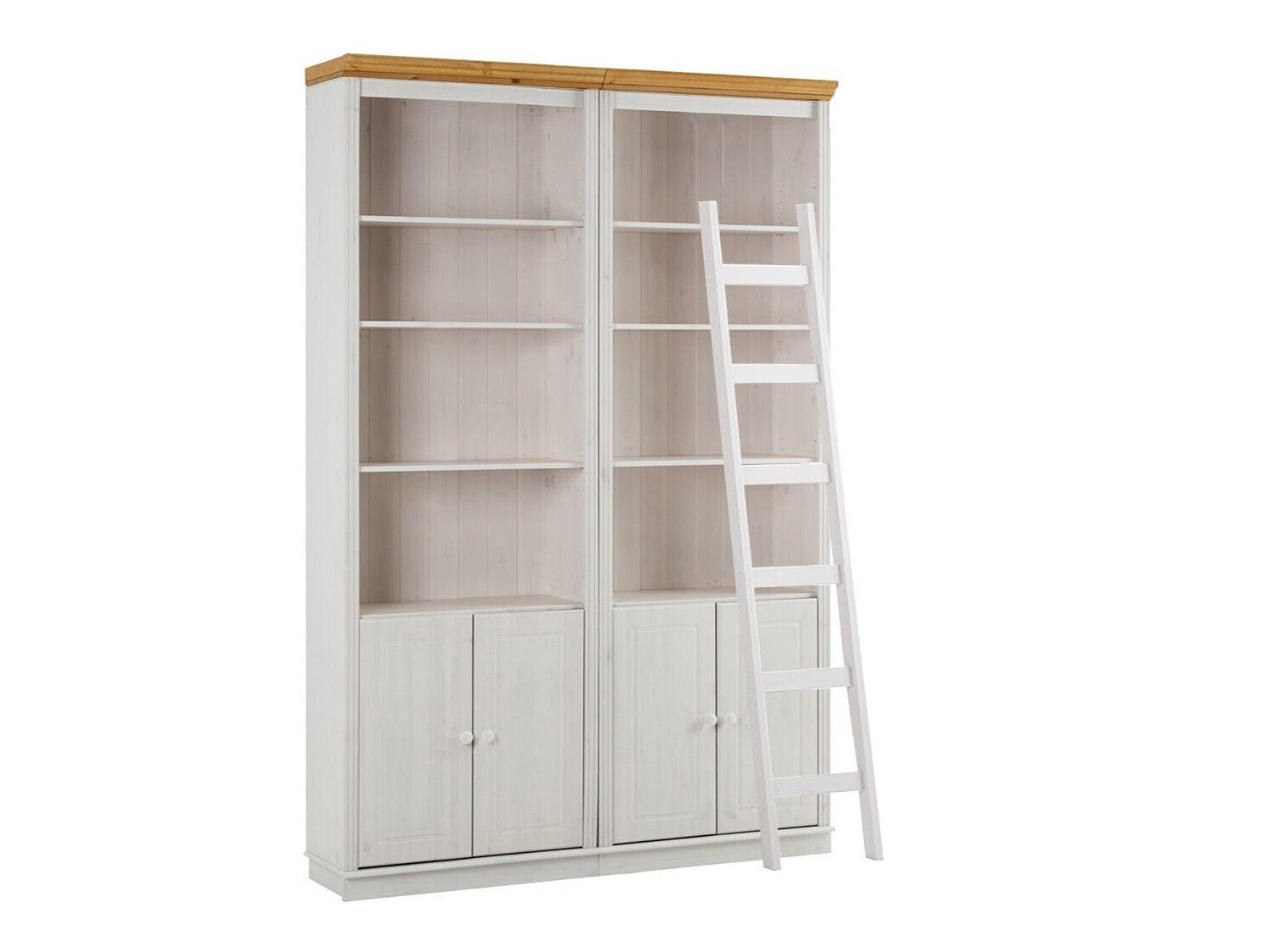 Set polica Saltoro 118 (Bijela + Hrast u boji meda)