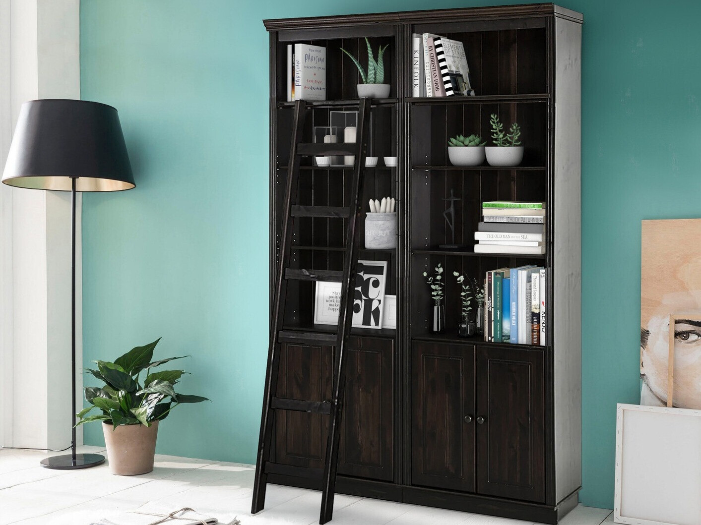 Set polica Saltoro 118 (Tamno smeđa)