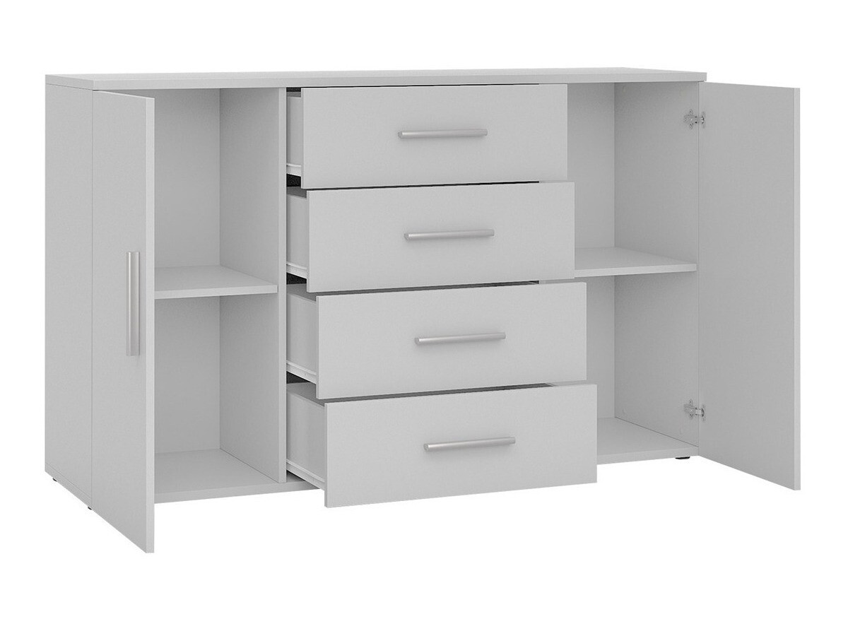 Komoda Charlotte 118 (Crna + Sjajno crna)