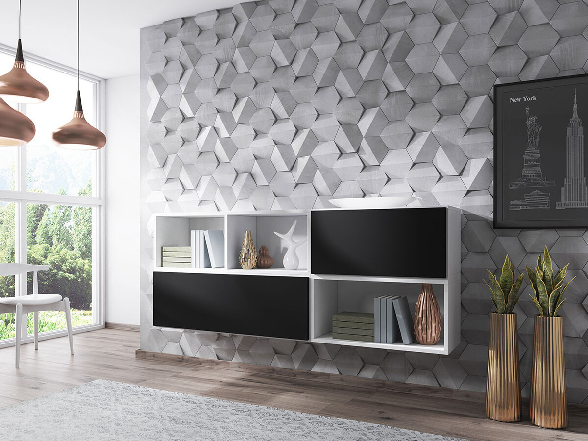 Zidna polica Corbele 101 (Antracit)