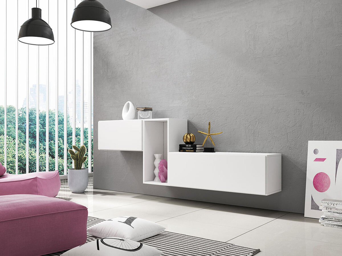 Zidna polica Corbele 103 (Crna)