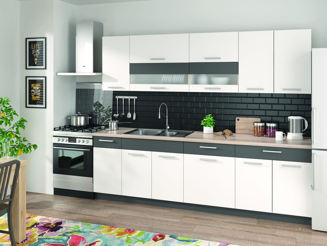 Modularni ormarić s ladicom i vratima Mode White 109