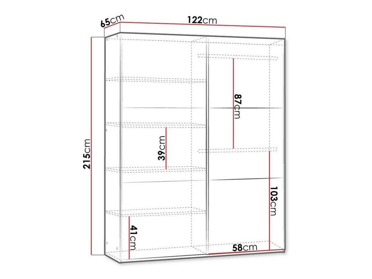 Ormar Honolulu 123 (Crna)