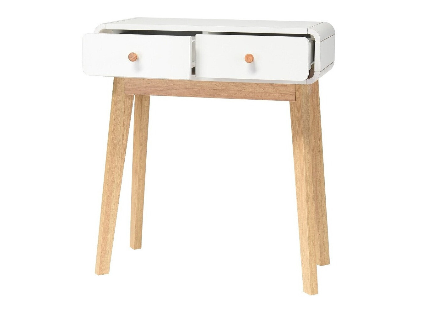 Konzolni stolić Elbtena 106 (Bijela + Hrast)