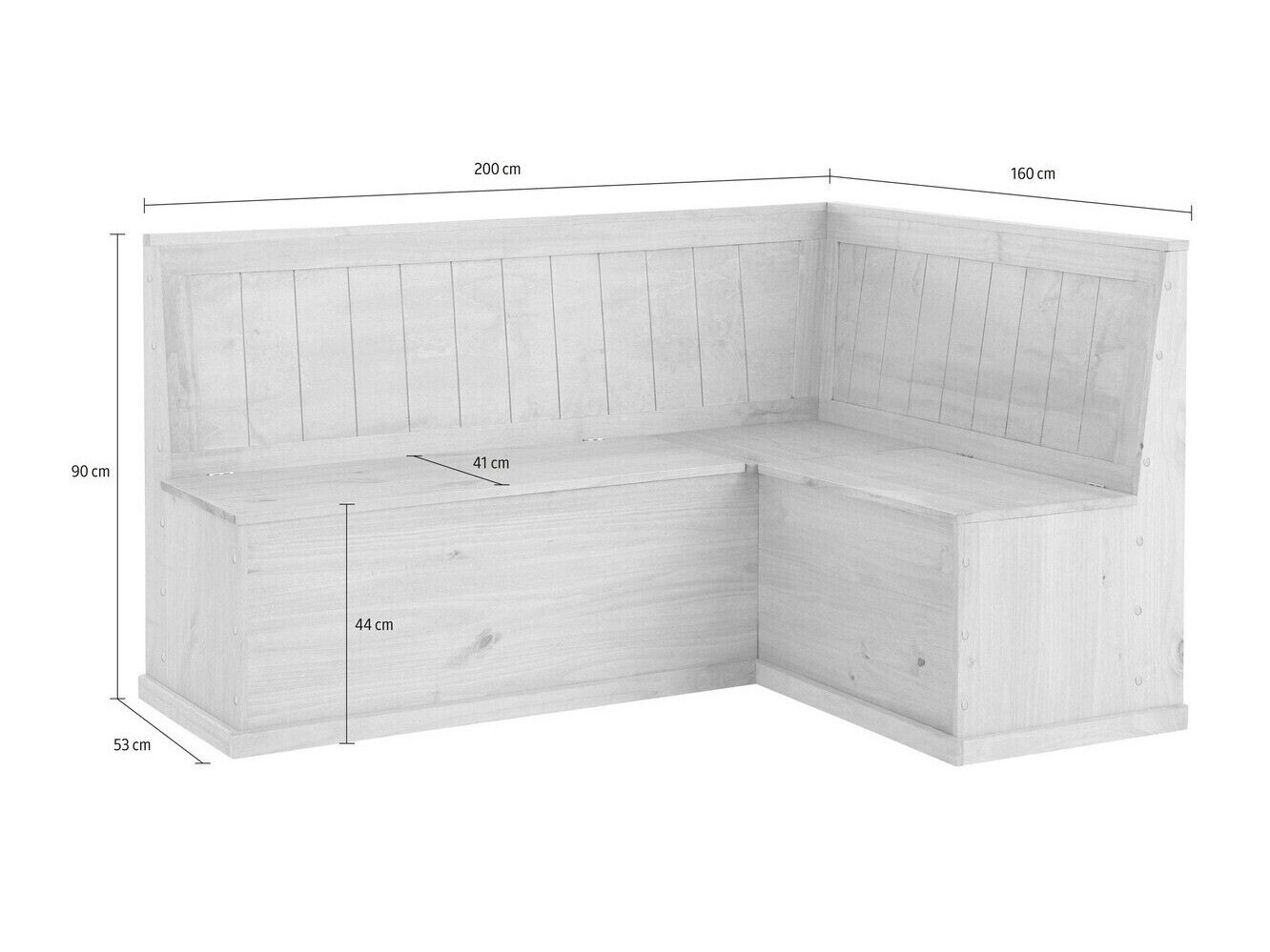 Kutni blagovaonski set Cirfeli 106 (Siva + Bor)