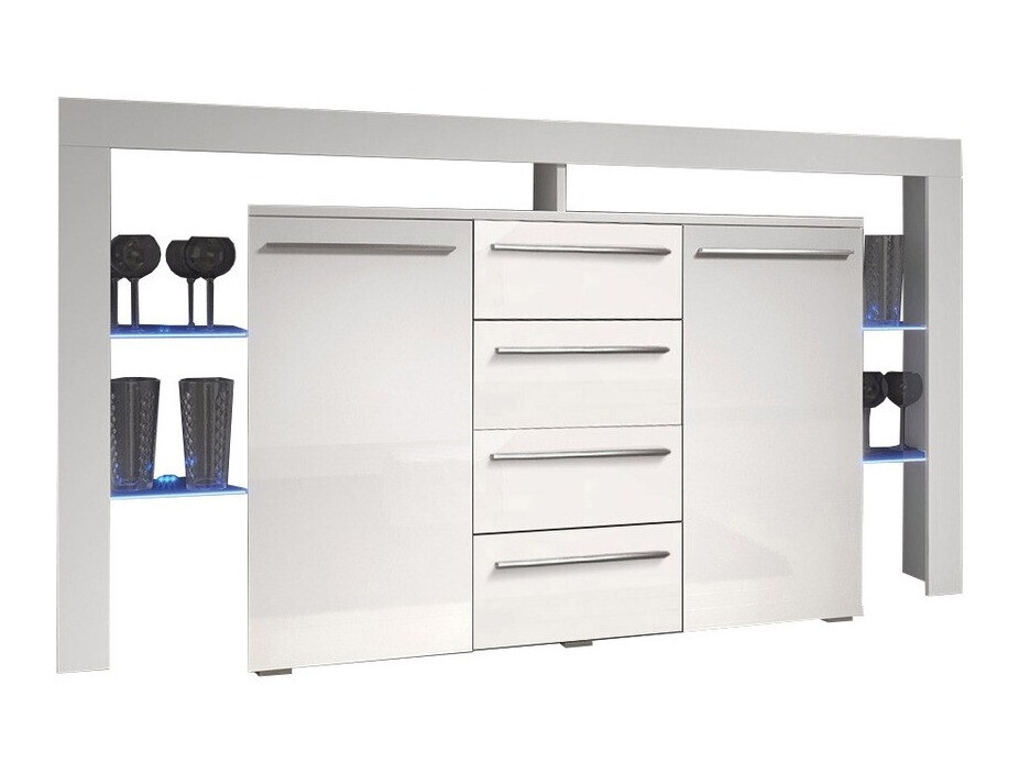 Komoda Aestas (Bijela + Sjajno bijela)