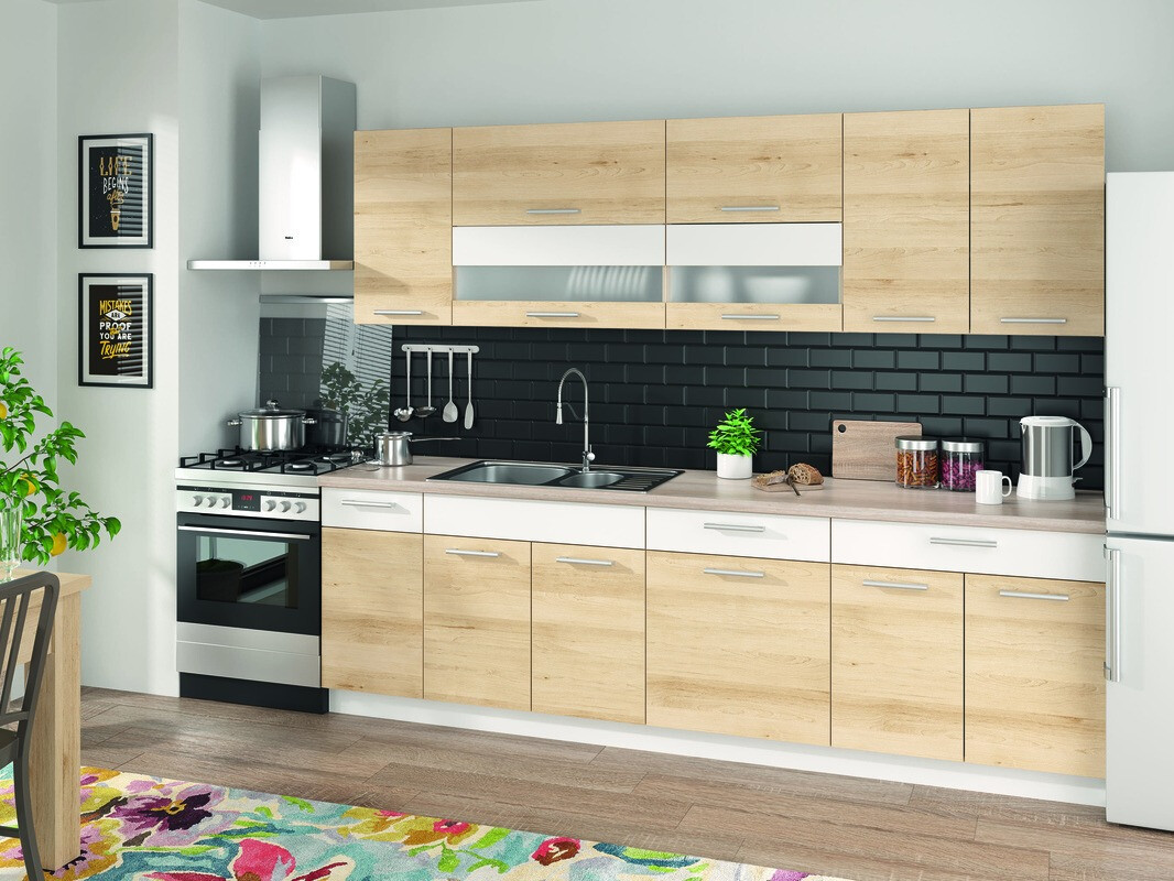 Modularni ormarić s ladicom i vratima Mode Beech 113