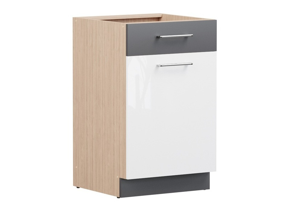 Modularni ormarić s ladicom i vratima Mode White 112