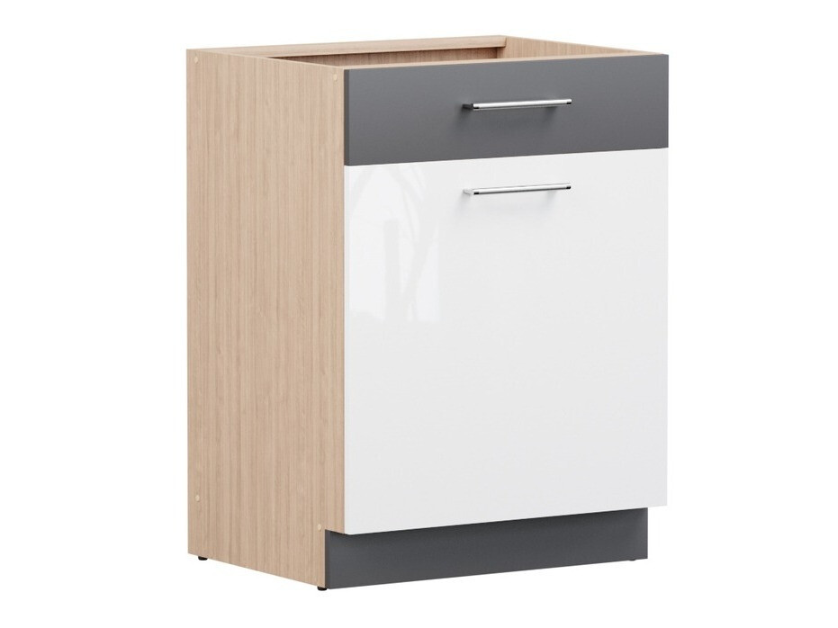 Modularni ormarić s ladicom i vratima Mode White 113