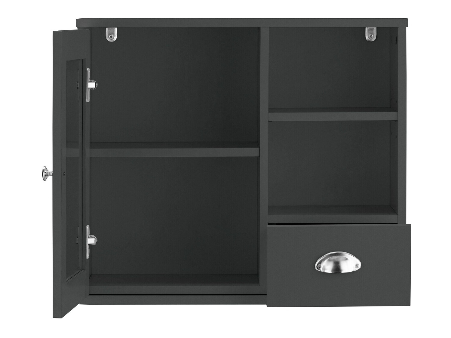 Kupaonski ormarić s ogledalom Elmvene 100 (Siva)