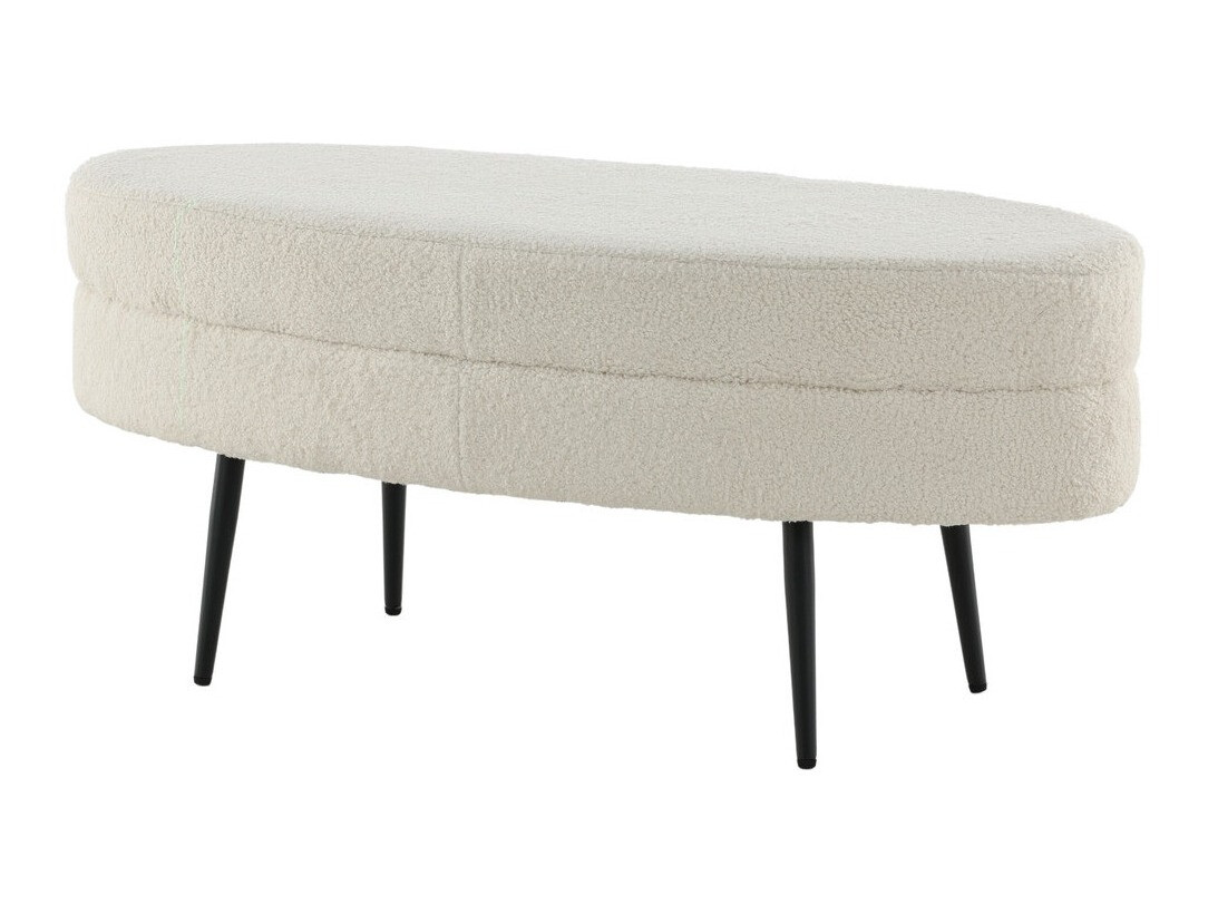 Tapecirana klupa Dallas 2920 (Bijela + Crna)