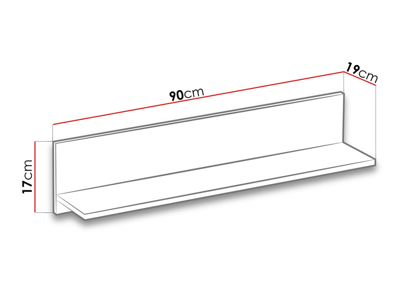 Zidna polica Lorlare 109