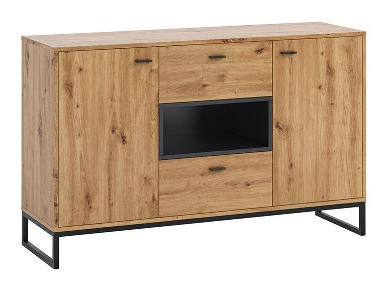 Komoda Baltesi 104 (Artisan hrast + Crna)