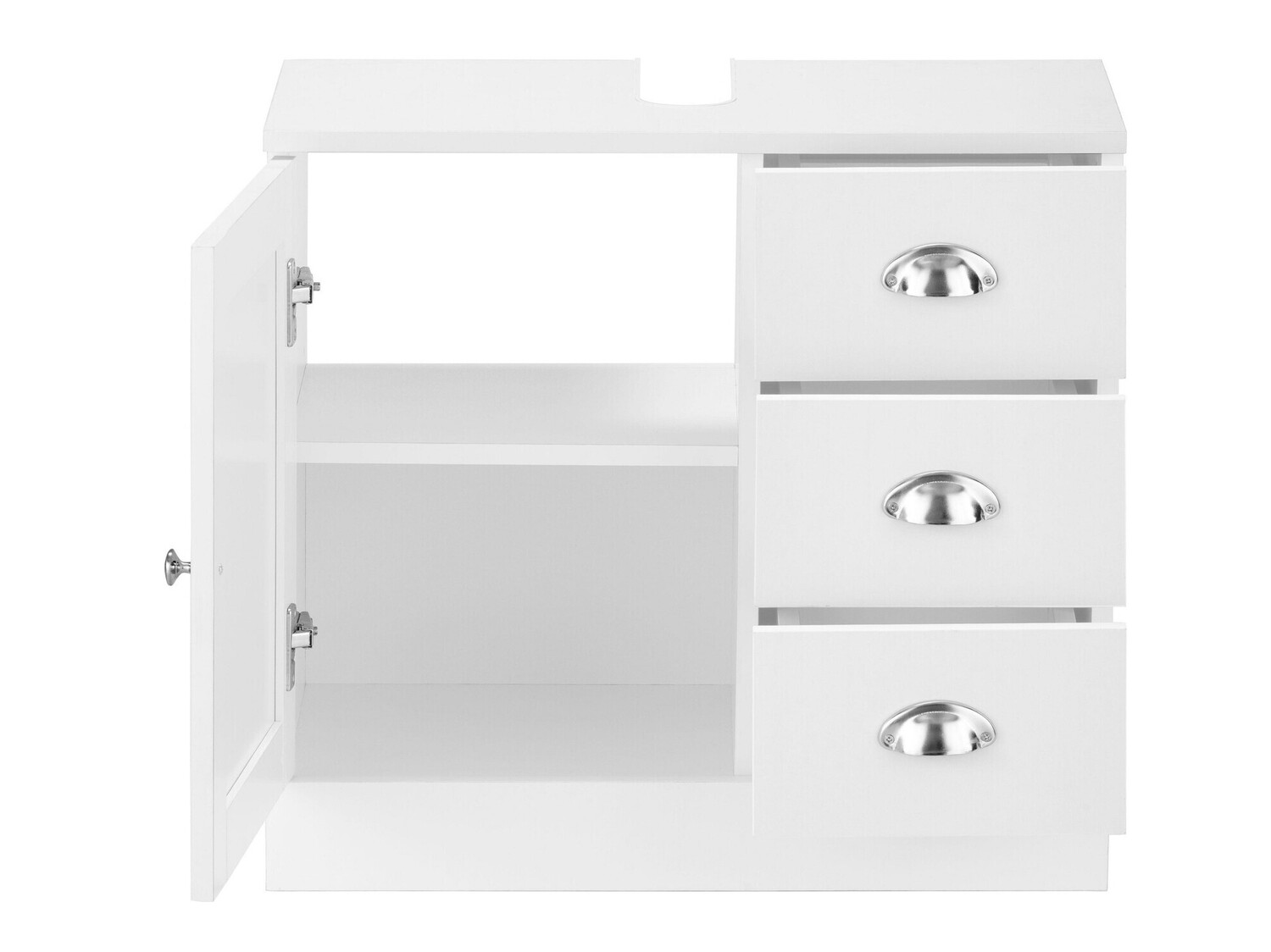 Samostojeći kupaonski ormarić za umivaonik Elmvene 105 (Bijela)