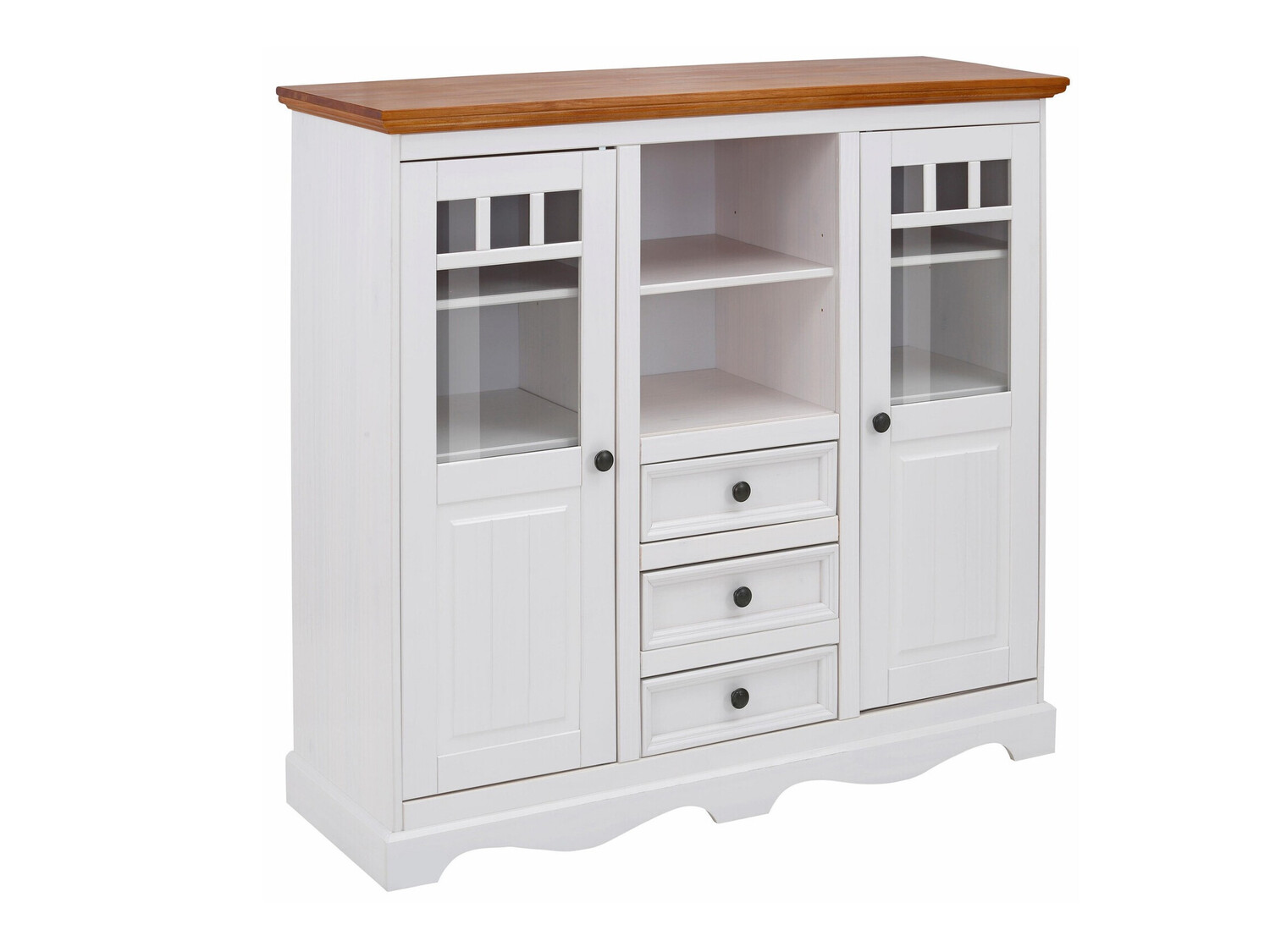 Komoda Fentivo 108 (Bijela + Hrast u boji meda)