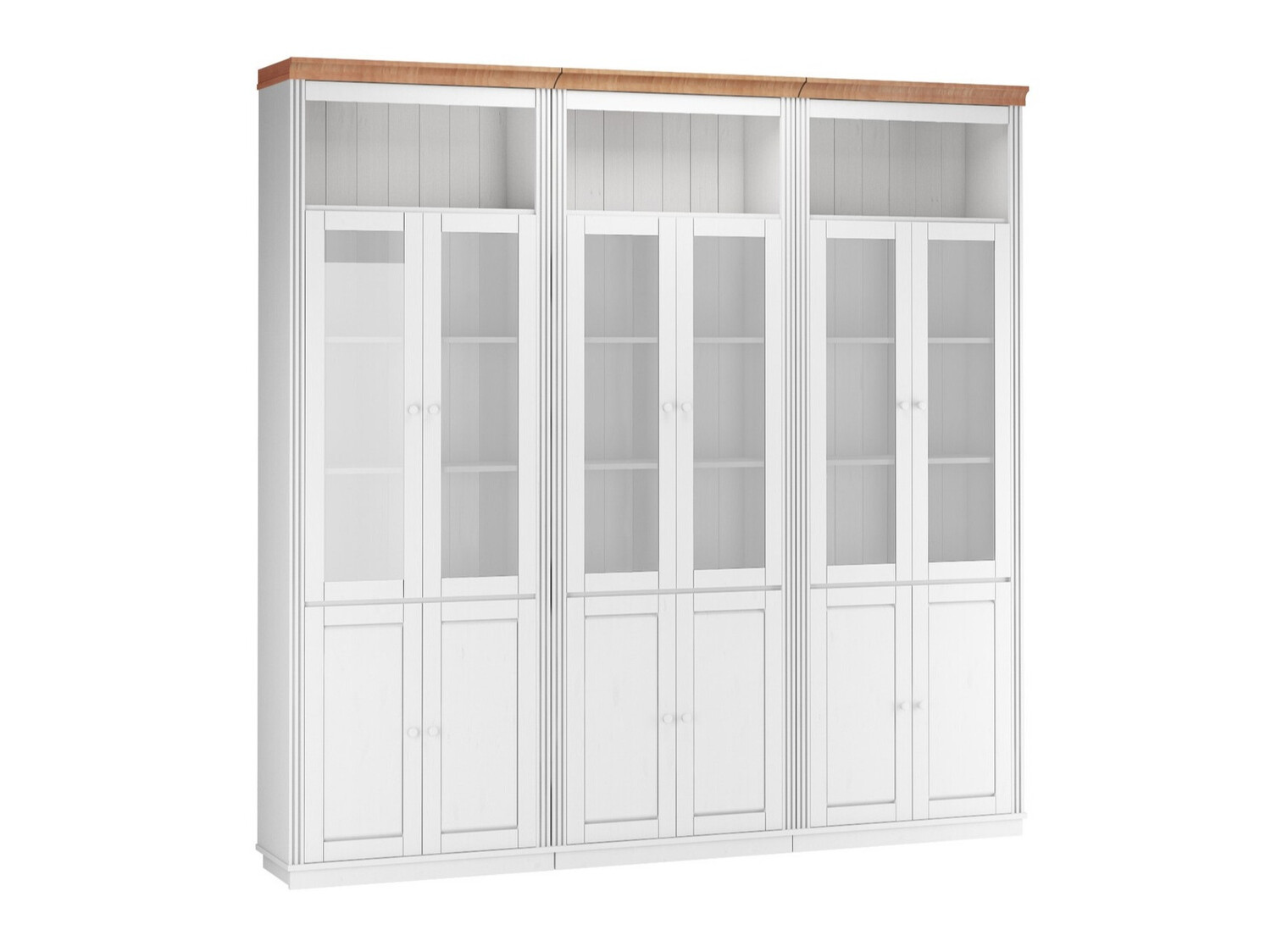 Set polica Saltoro 114 (Bijela + Hrast u boji meda)