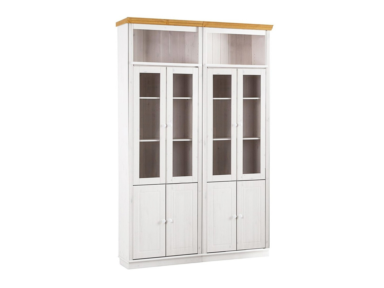 Set polica Saltoro 119 (Bijela + Hrast u boji meda)