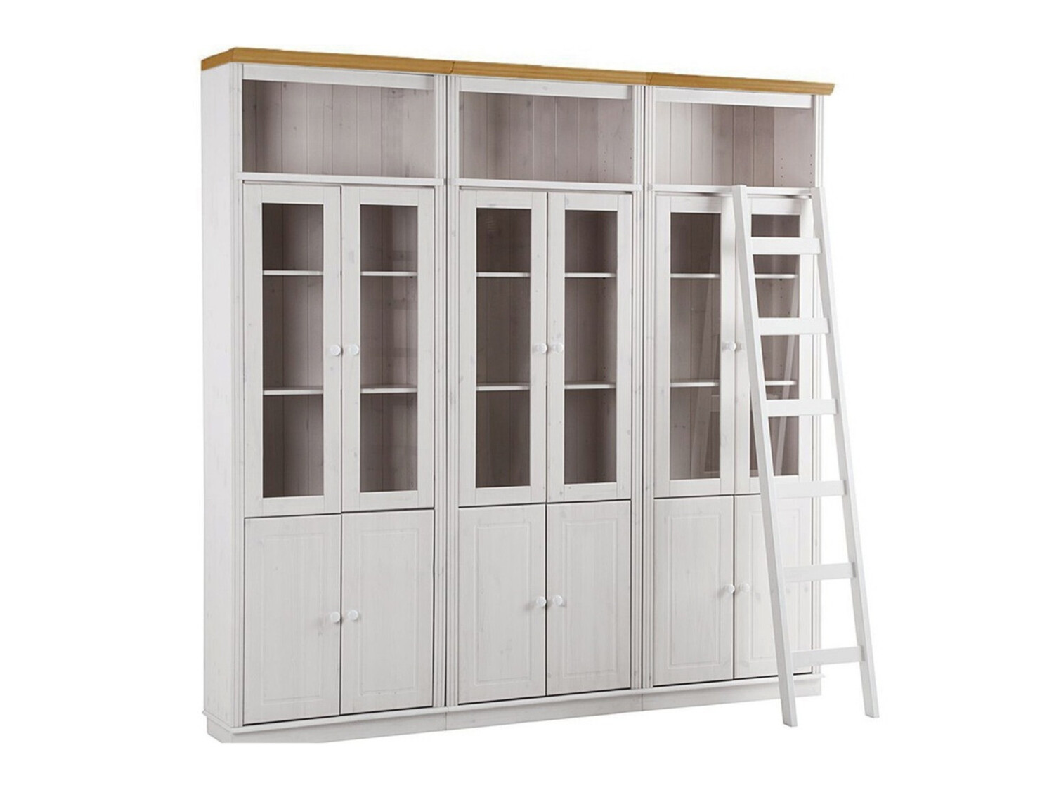 Set polica Saltoro 130 (Bijela + Hrast u boji meda)