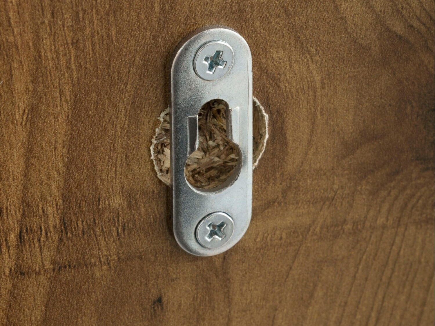 Ogledalo Larnovo 114 (Tamni hrast + Crna)